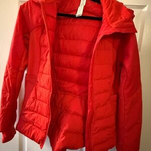 lululemon athletica Vibrant Red Puffer Jacket